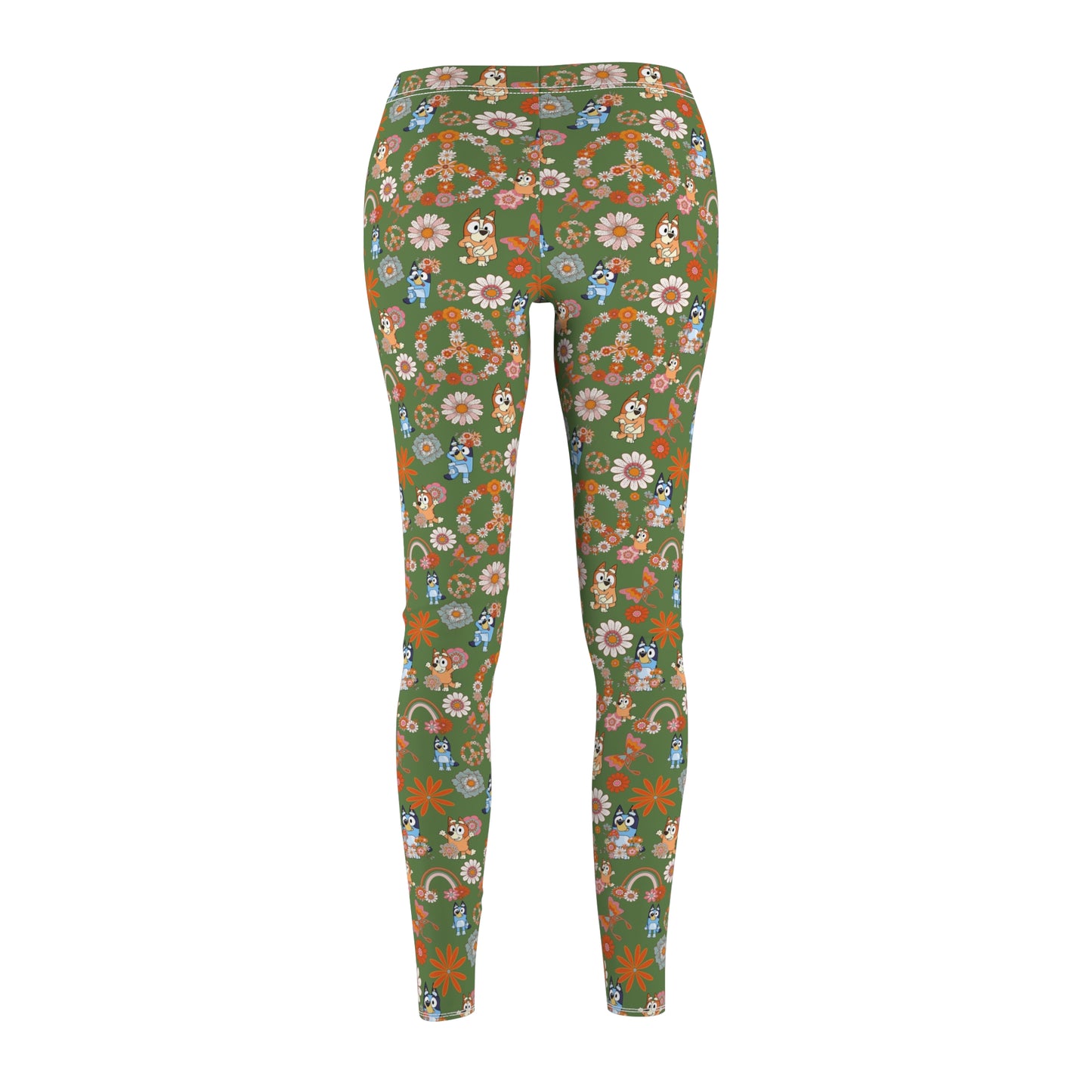 Peace Out Blue Pup  - Women's Leggings