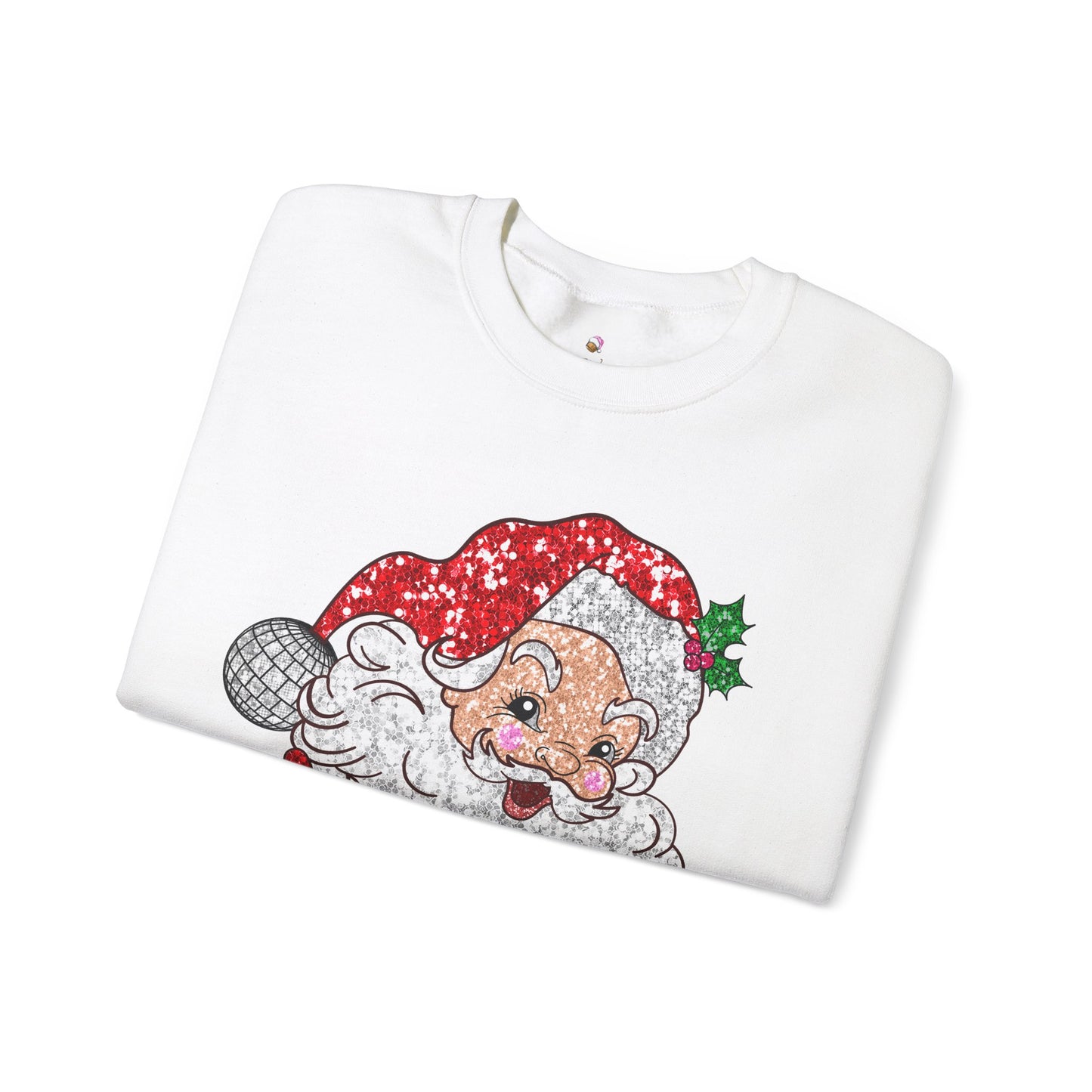 Sparkle Santa Christmas Sweatshirt