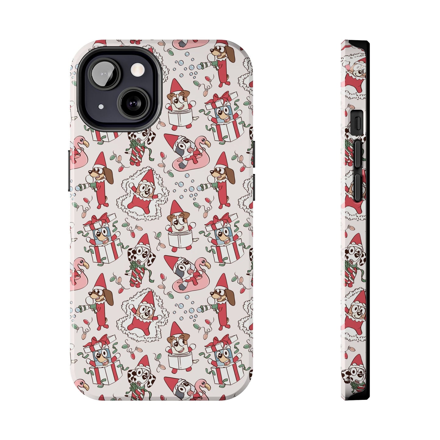 Christmas Blue Pup and Friends -  Tough Phone Cases