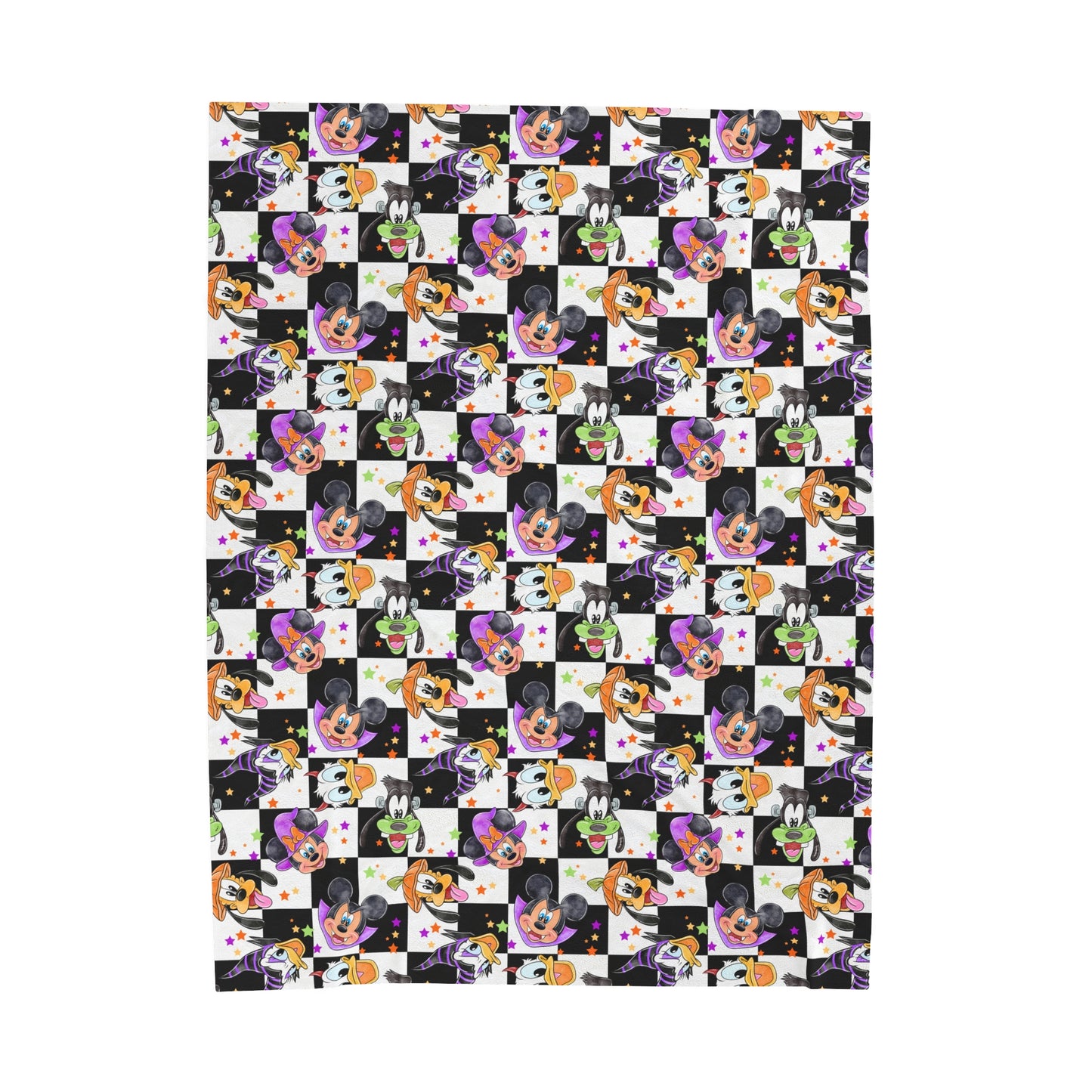 Checkered Pals  - Halloween Blanket - Plush Blanket