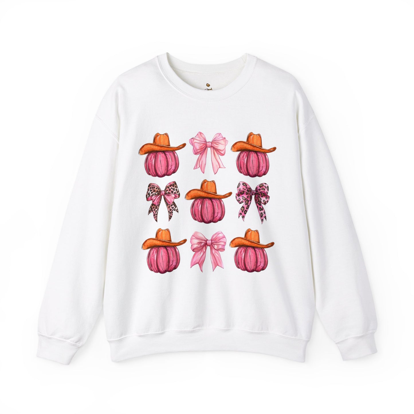 Pink Cowgirl Pumpkins  - Unisex  Crewneck Sweatshirt