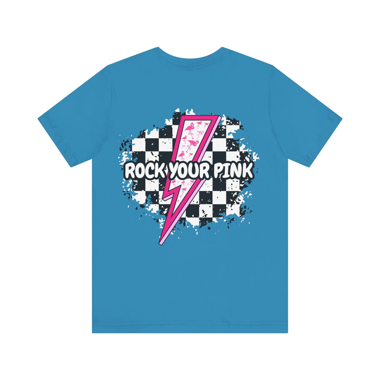 Checkered Rock Your Pink - Unisex Tee