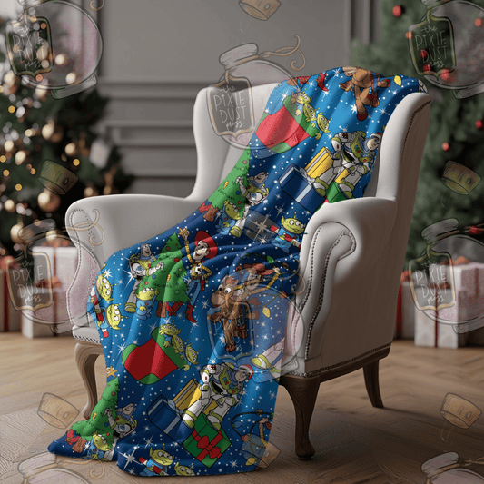 Toyland  - Plush Christmas Blanket