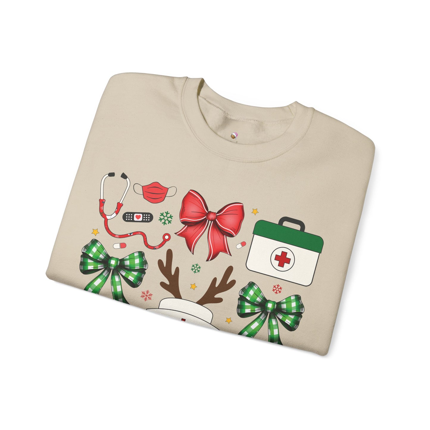 Christmas Nurse Coquette Christmas Sweatshirt