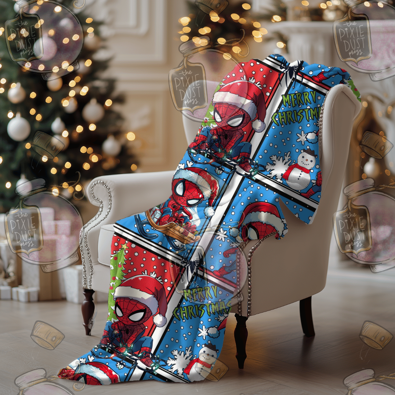 Spidey Christmas - Plush Christmas Blanket