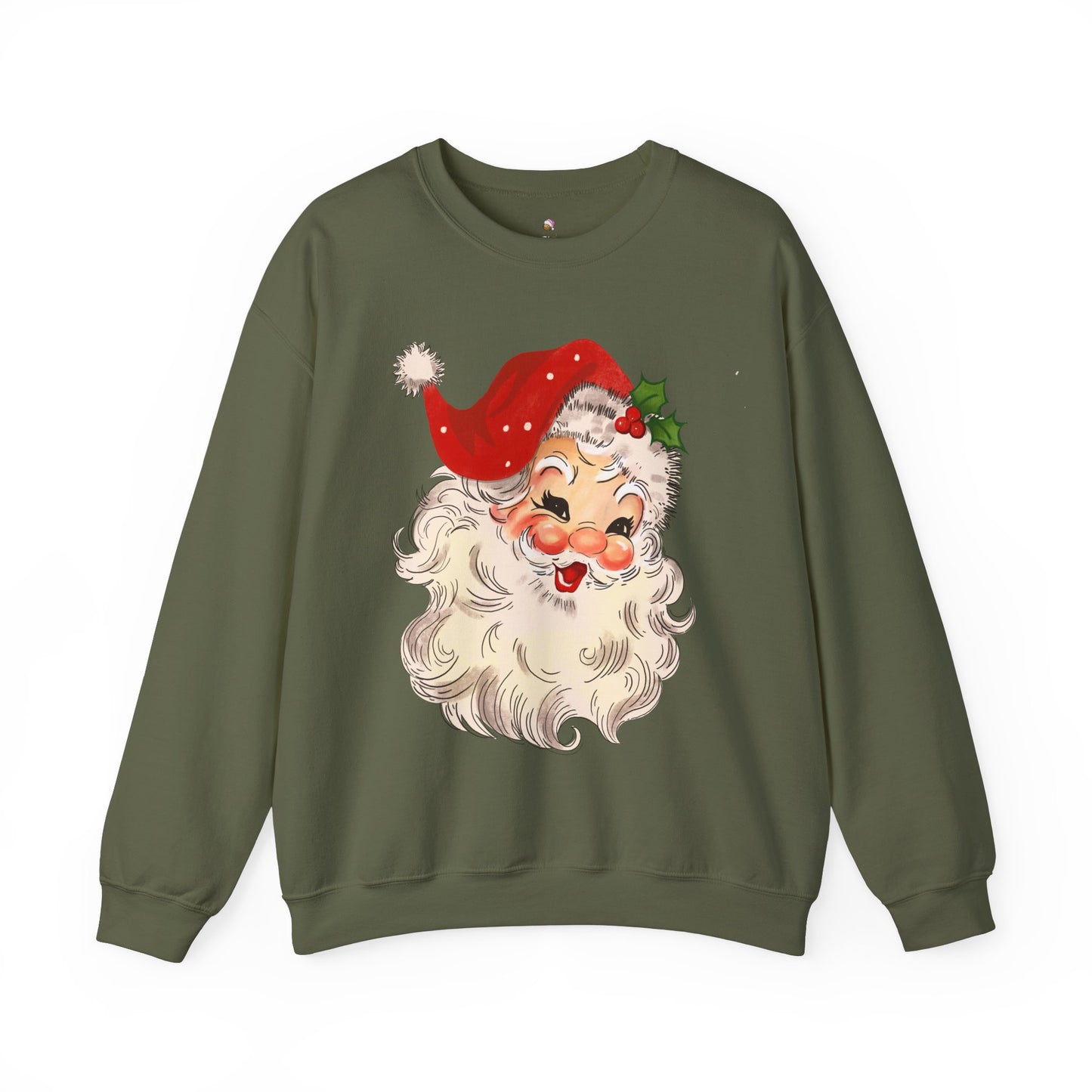 Blushing Santa Christmas Sweatshirt