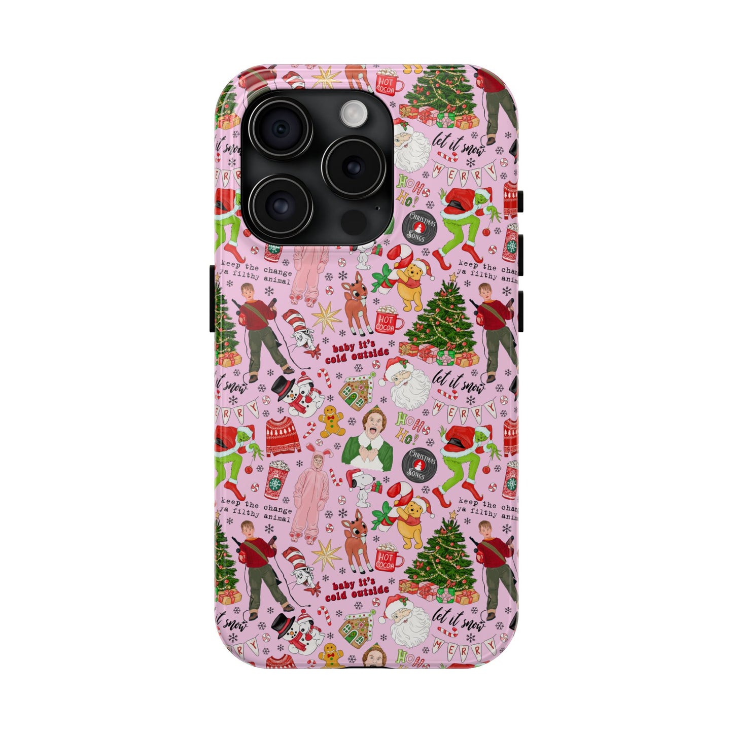 Pink Classic Christmas Movies  -  Tough Phone Cases