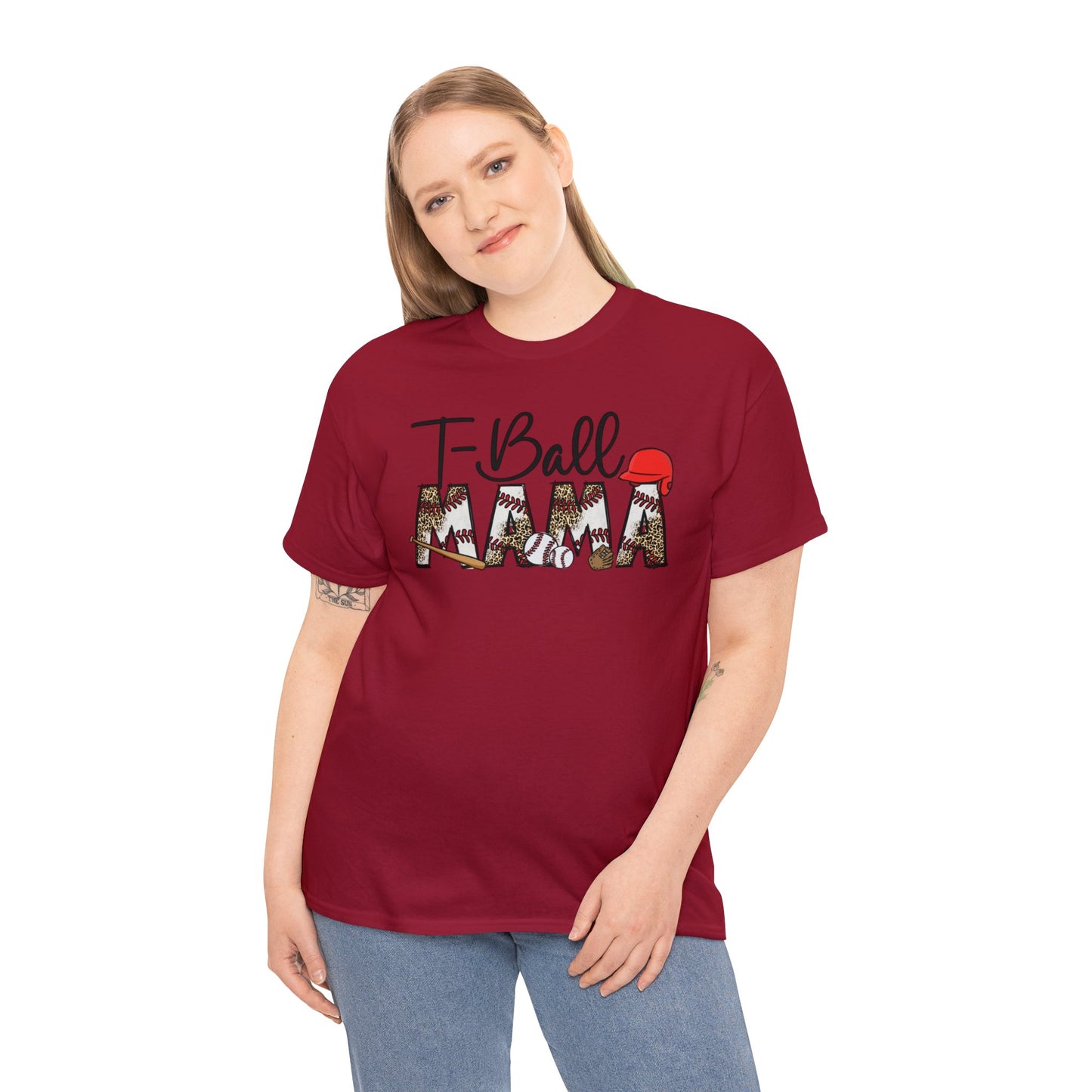 T-Ball Mama  - Unisex Heavy Cotton Tee