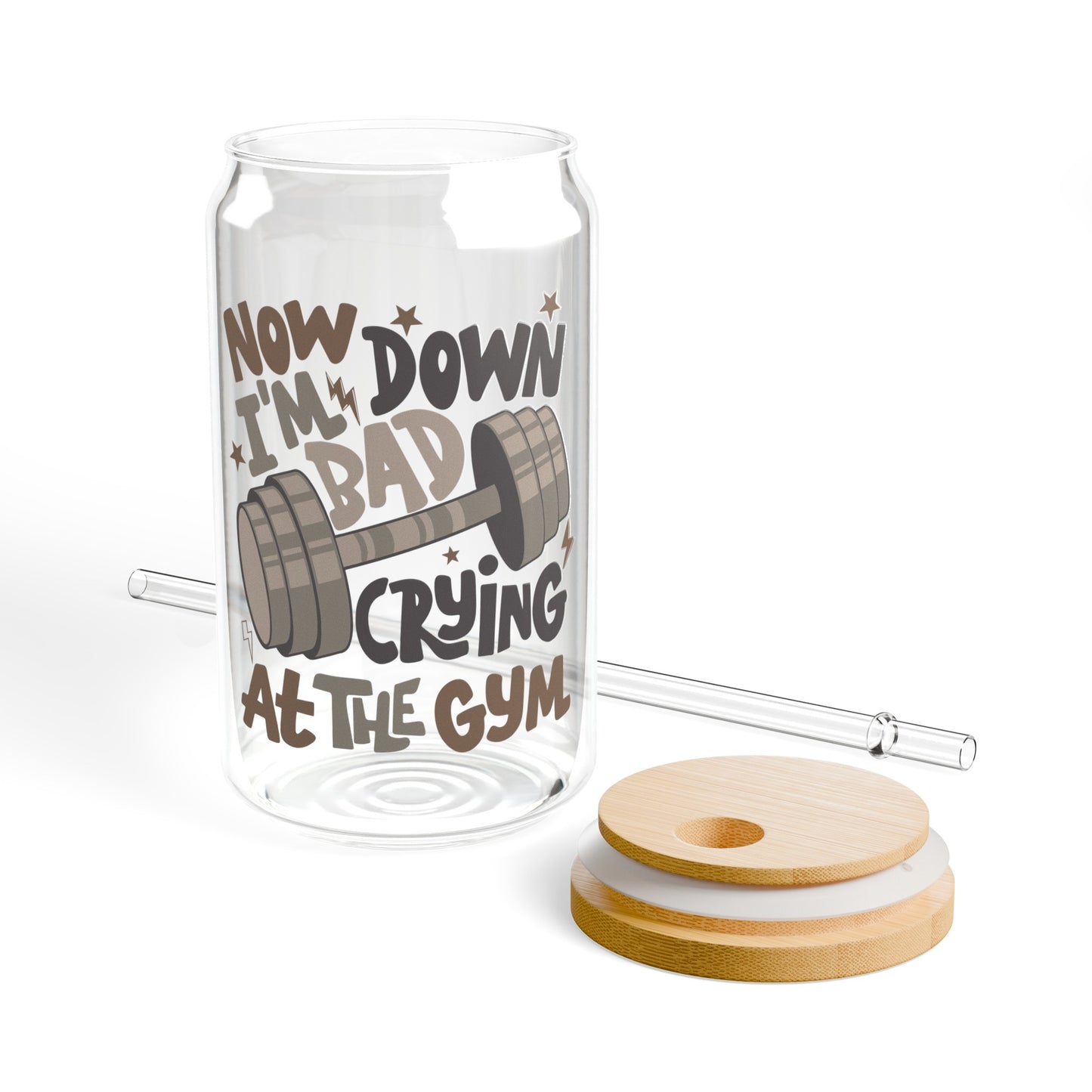 Now I'm Down Bad - Sipper Glass, 16oz