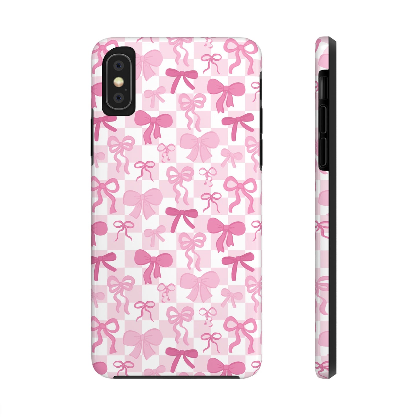 Coquette Pink Bow Girly - Tough Phone Cases