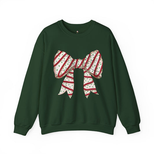 Christmas Snack Cake Coquette Crewneck Sweatshirt