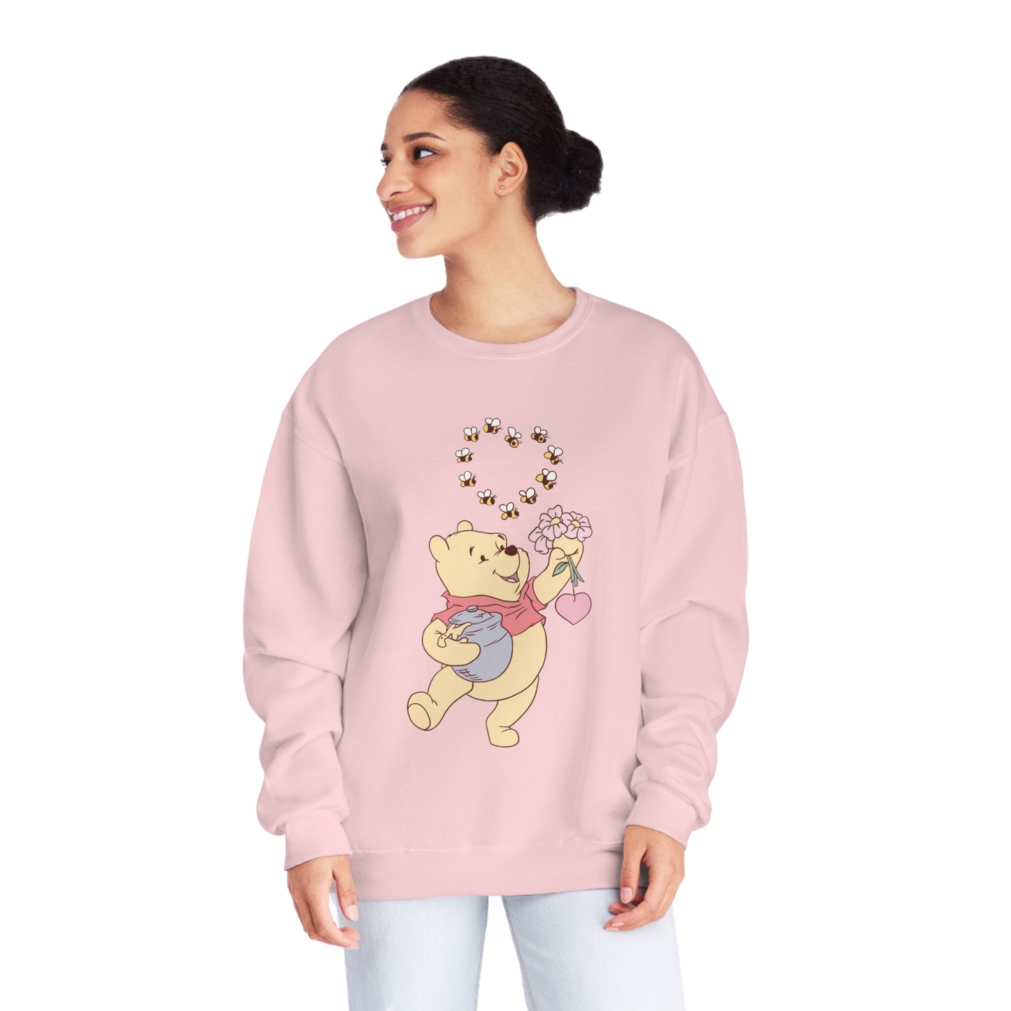 Honey Bee Heart - Unisex NuBlend® Crewneck Sweatshirt