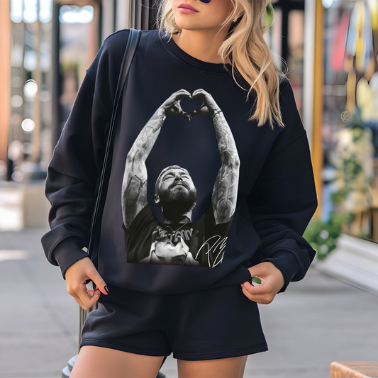 Posty Hand Heart - Unisex Heavy Blend™ Crewneck Sweatshirt