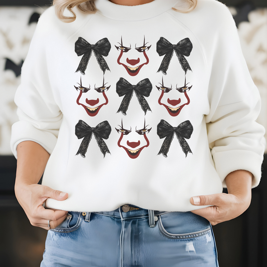 Scary Horror Clown - Coquette - Unisex Heavy Blend™ Crewneck Sweatshirt