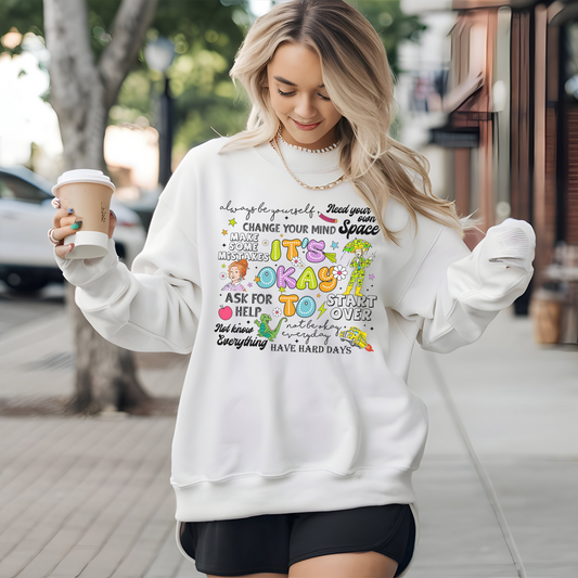 It's Okay To..   - Unisex Heavy Blend™ Crewneck Sweatshirt