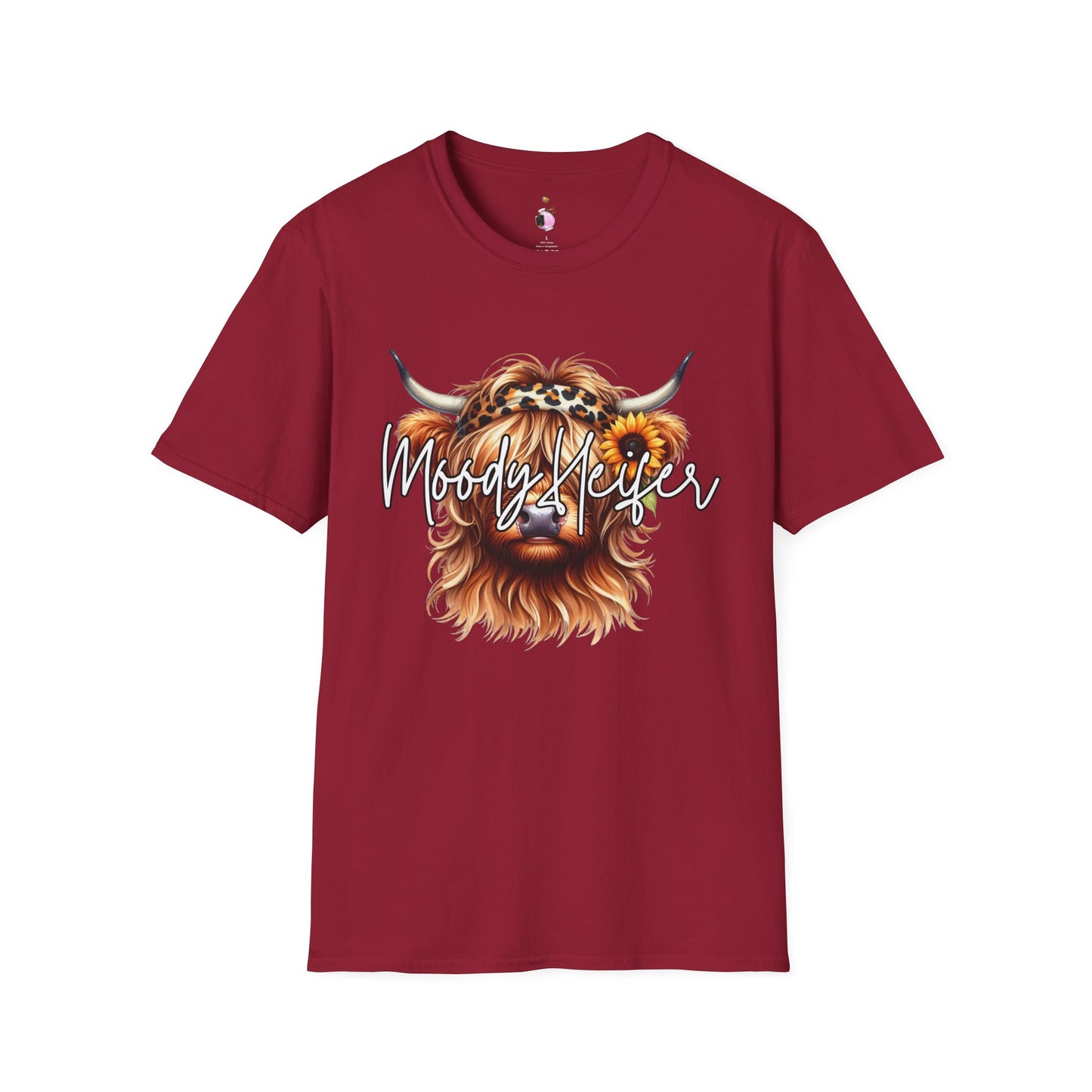 Moody Heifer - Unisex Softstyle T-Shirt