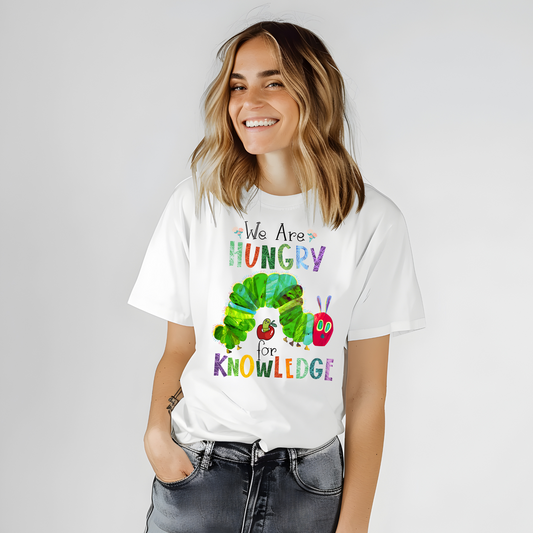 We Are Hungry For Knowledge - Unisex Heavy Cotton Tee