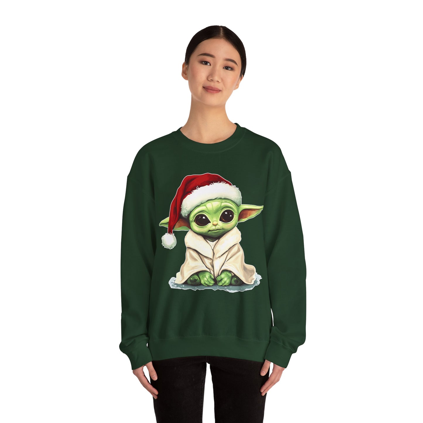 Baby Green Alien Christmas Sweatshirt