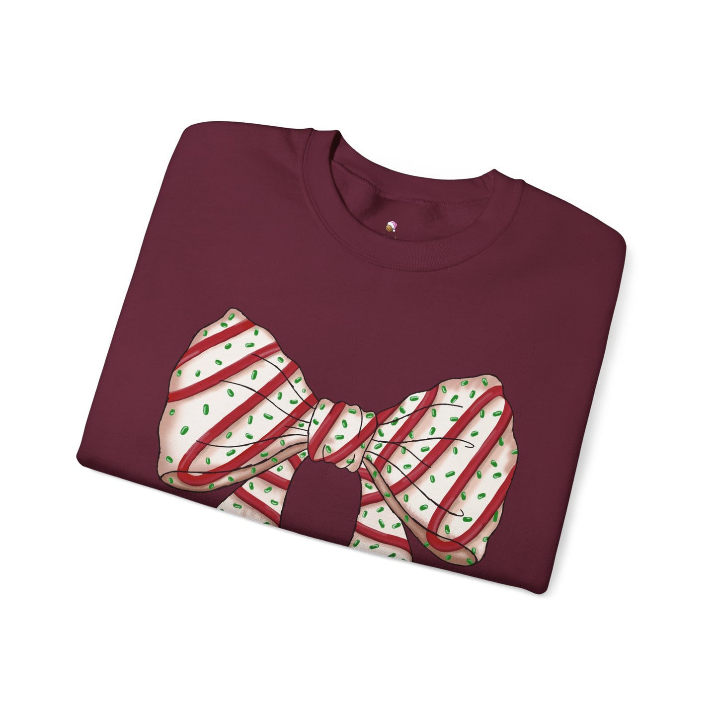 Christmas Snack Cake Coquette Crewneck Sweatshirt