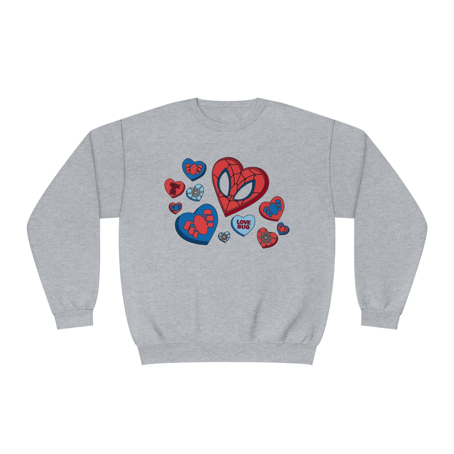 Spidey Hearts - Unisex NuBlend® Crewneck Sweatshirt