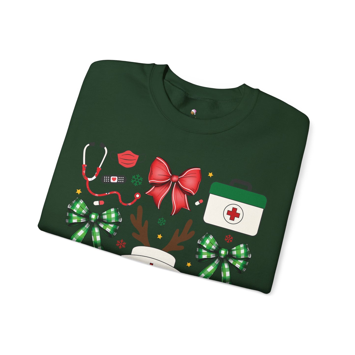 Christmas Nurse Coquette Christmas Sweatshirt