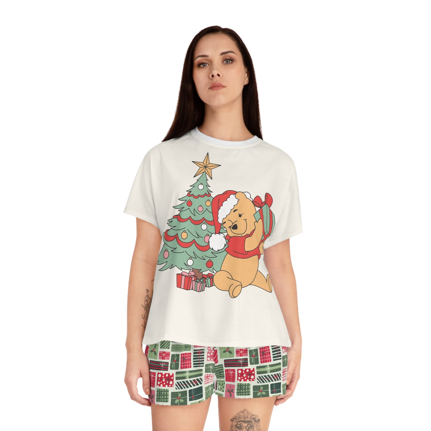 100 Acre Woods Christmas - Women's Short Pajama Set