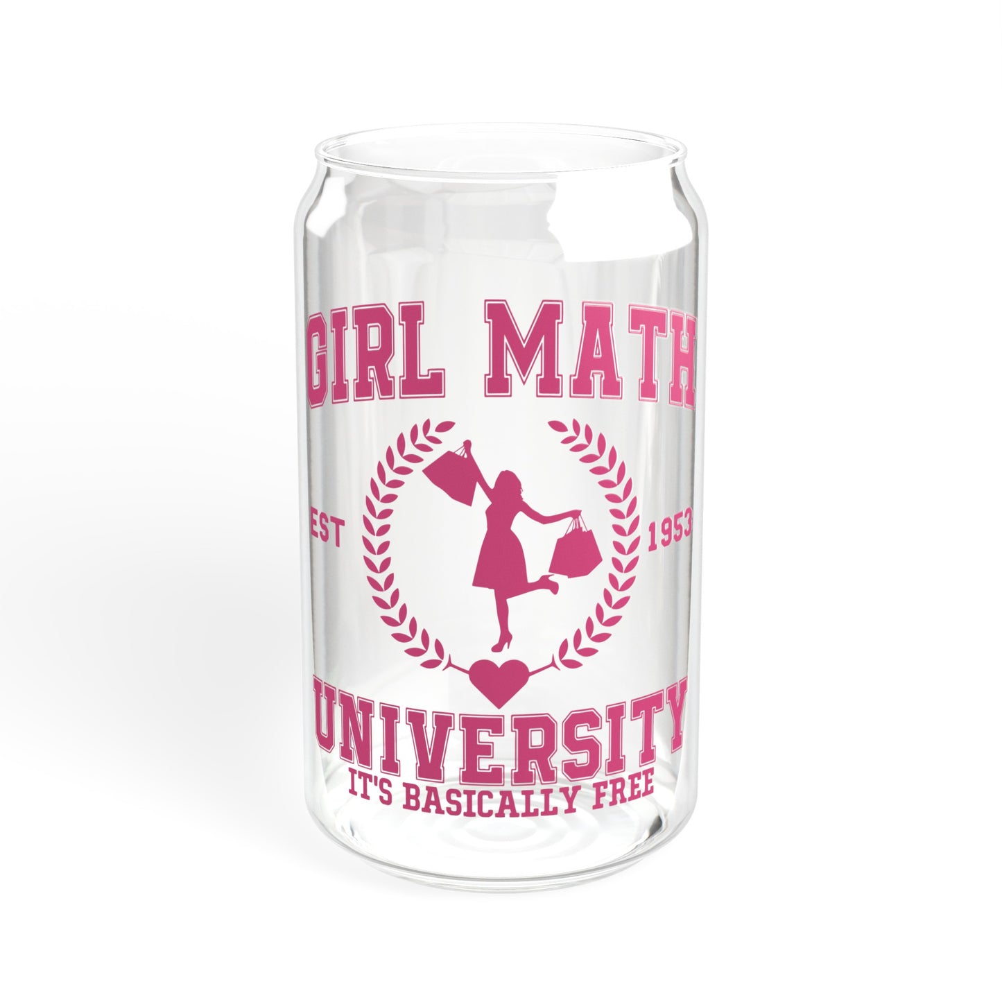 Girl Math University - Sipper Glass, 16oz