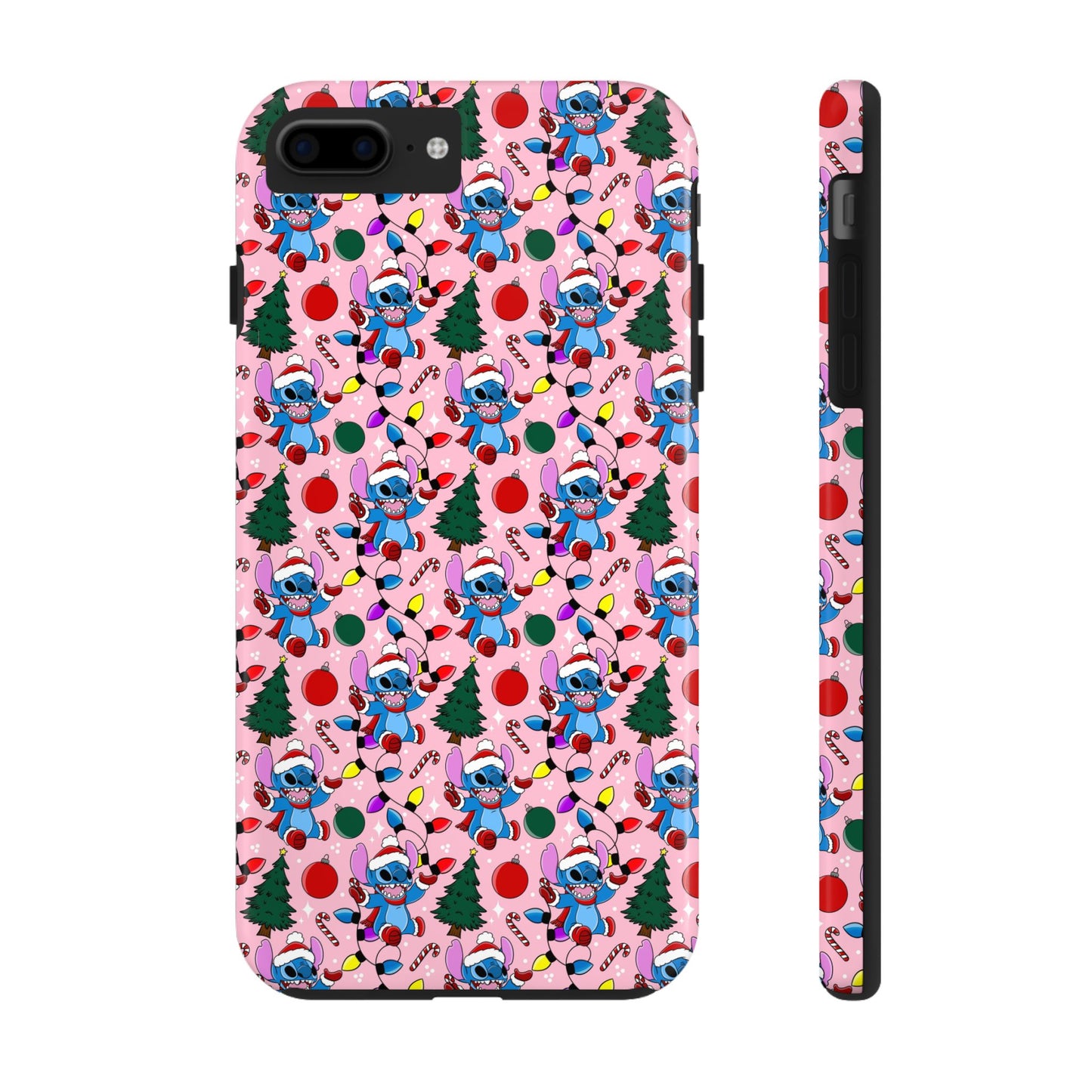 Pink Christmas Blue Alien -  Tough Phone Cases