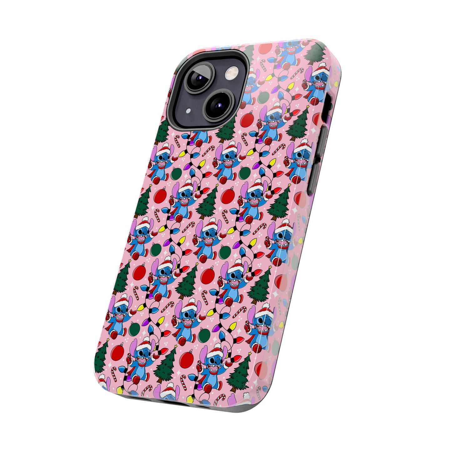 Pink Christmas Blue Alien -  Tough Phone Cases