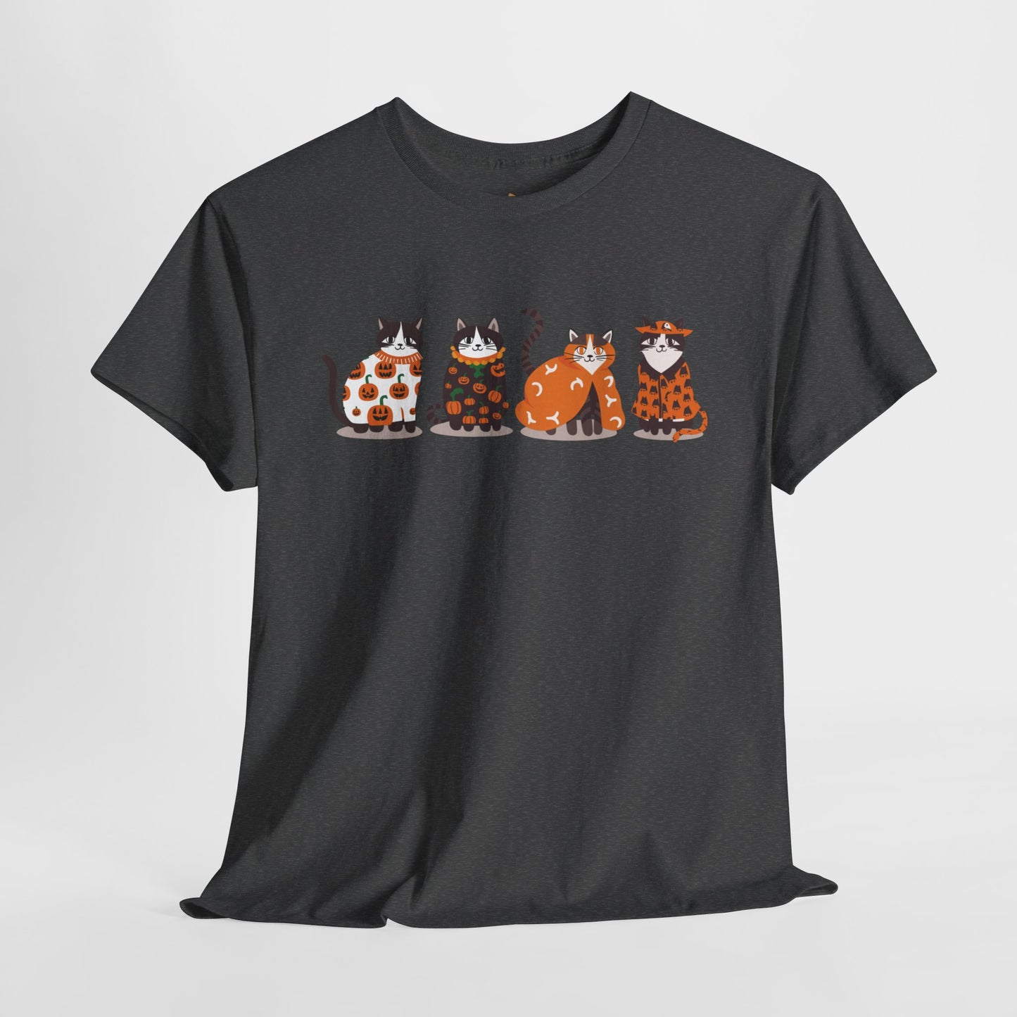 Halloween Kitties - Unisex Heavy Cotton Tee