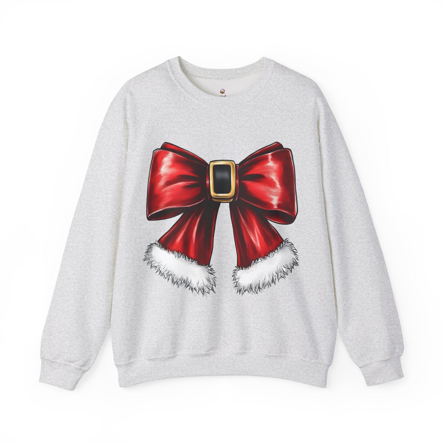 Santa Bow - Coquette - Crewneck Christmas Sweatshirt