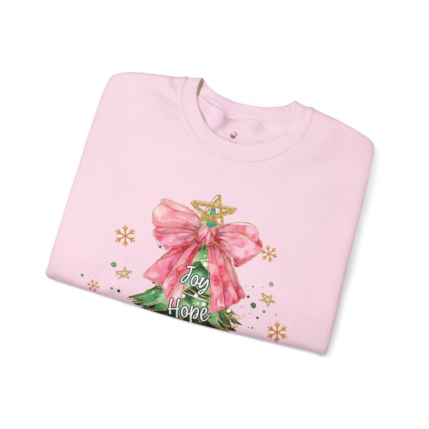 Joy Hope Tree Christmas Sweatshirt