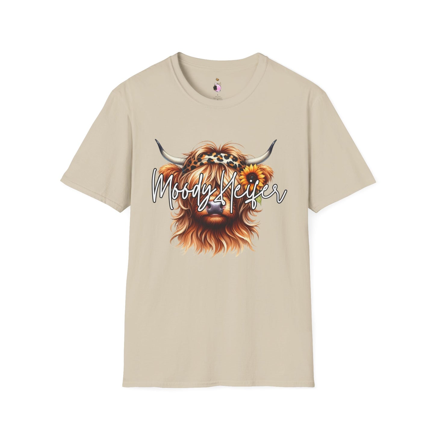 Moody Heifer - Unisex Softstyle T-Shirt