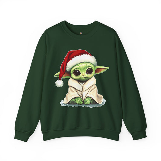 Baby Green Alien Christmas Sweatshirt