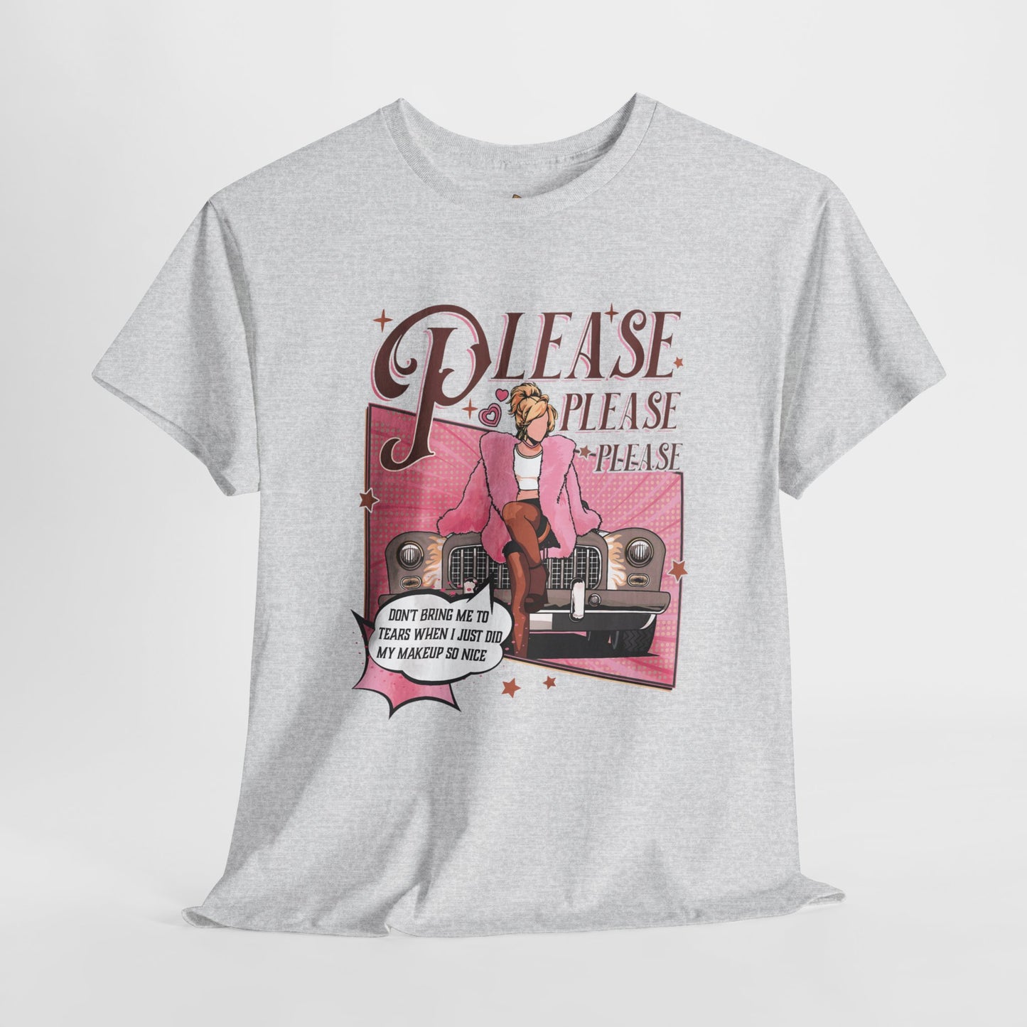 Please, Please Retro -  Unisex Heavy Cotton Tee