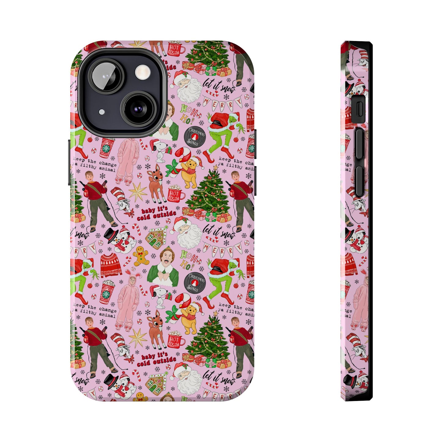 Pink Classic Christmas Movies  -  Tough Phone Cases