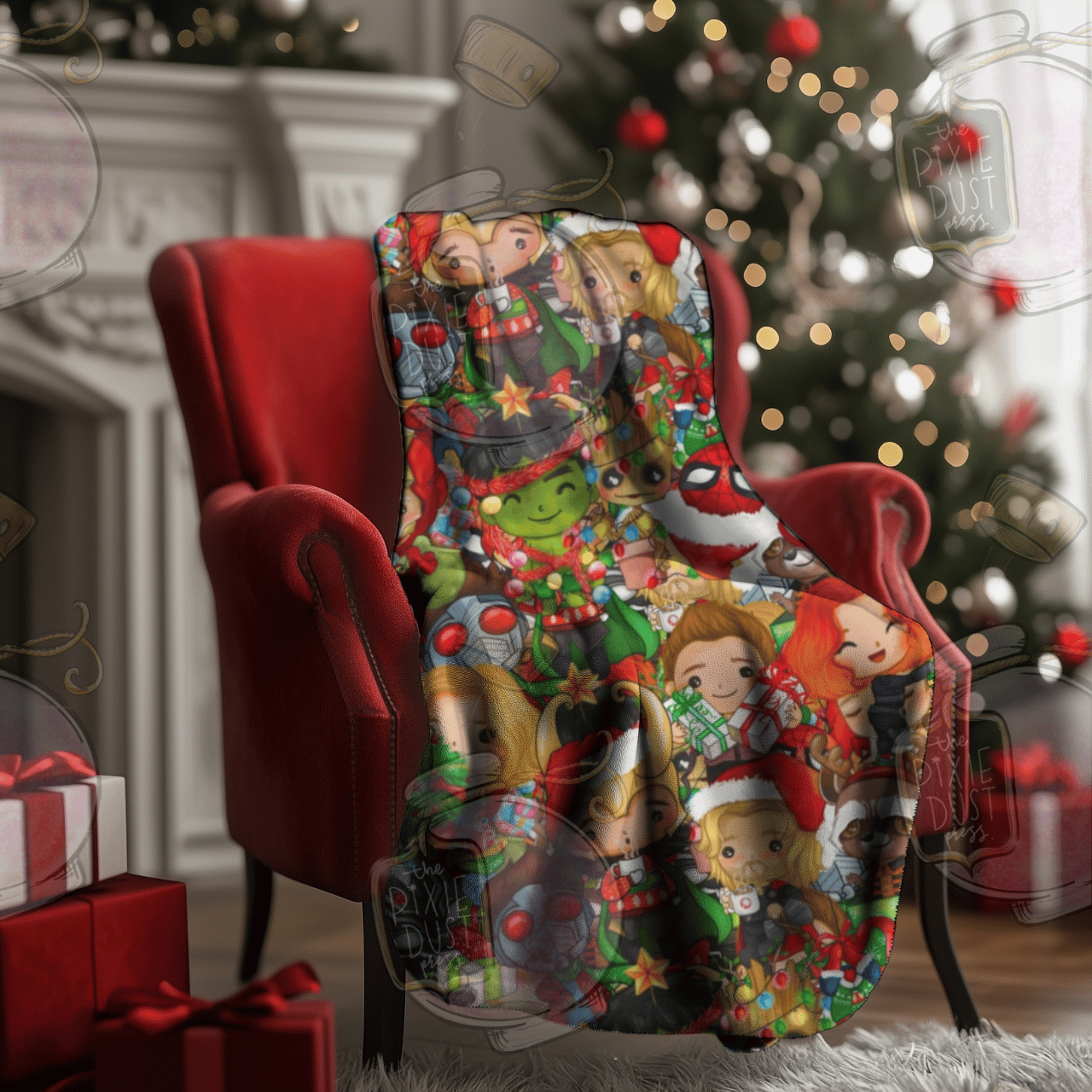 Marvelous Christmas - Plush Christmas Blanket