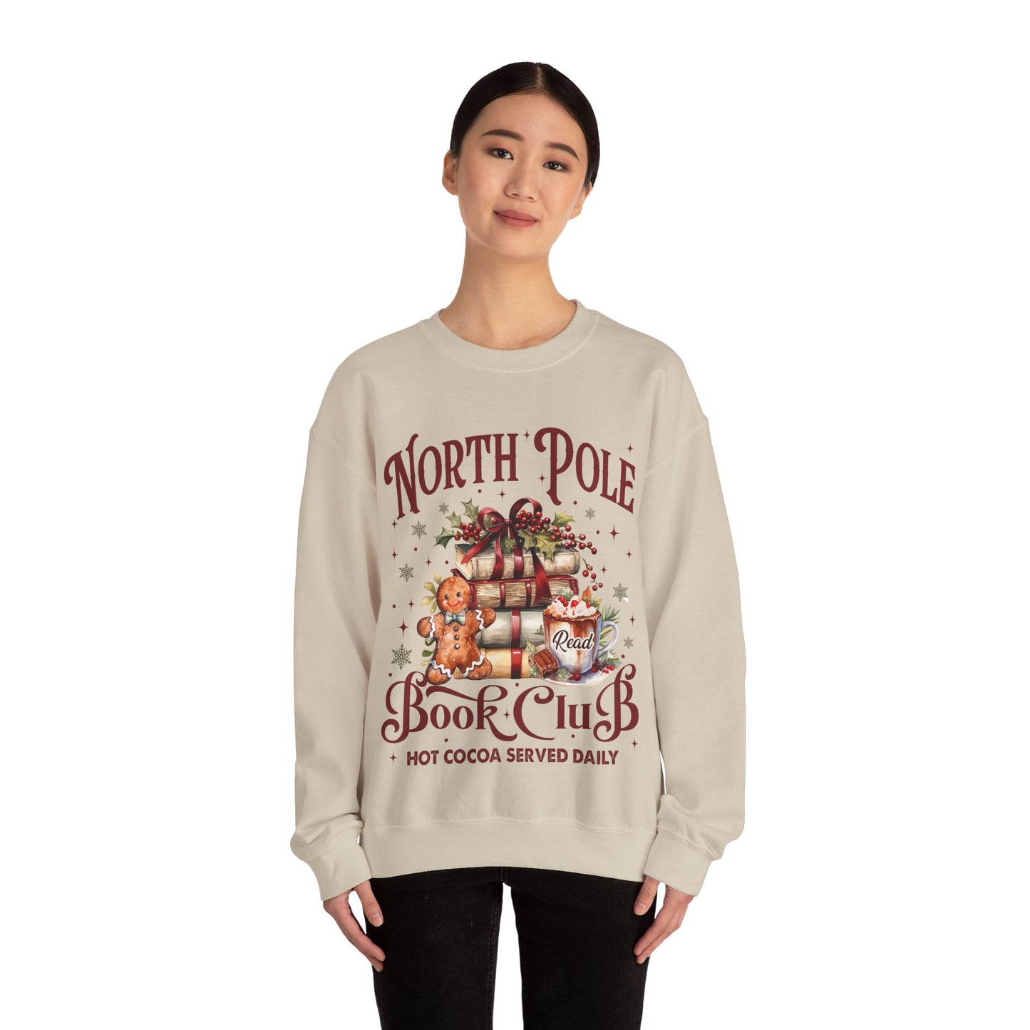 North Pole Book Club Christmas Sweatshirt