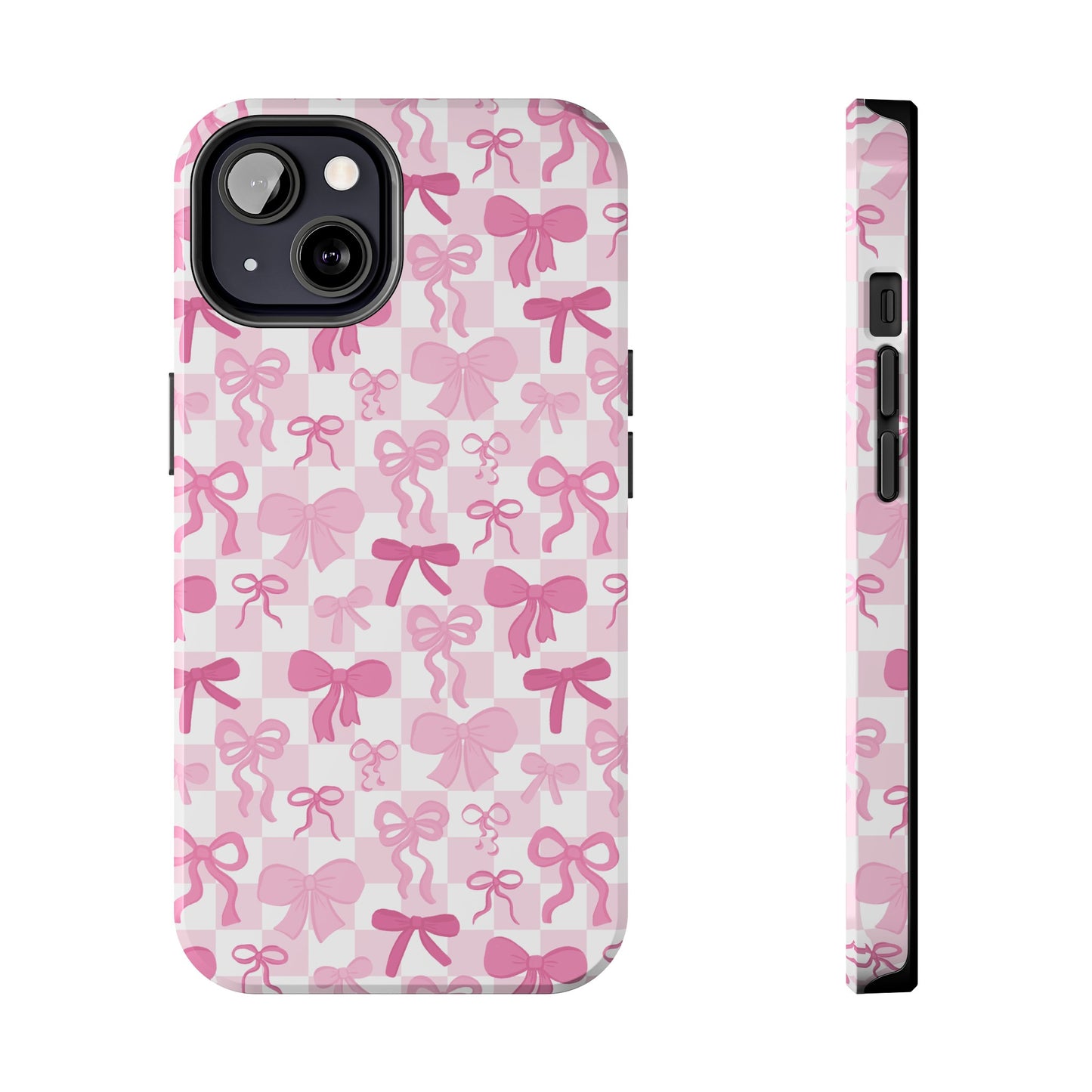 Coquette Pink Bow Girly - Tough Phone Cases