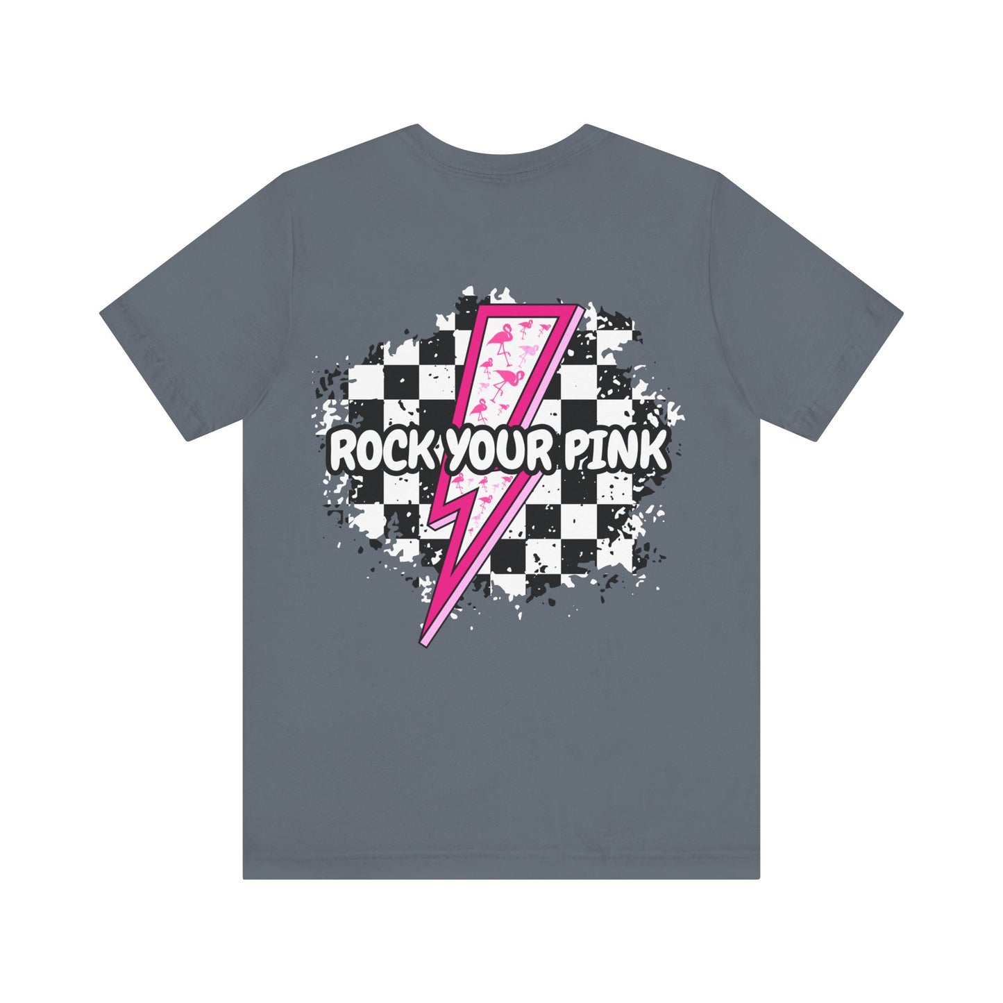 Checkered Rock Your Pink - Unisex Tee