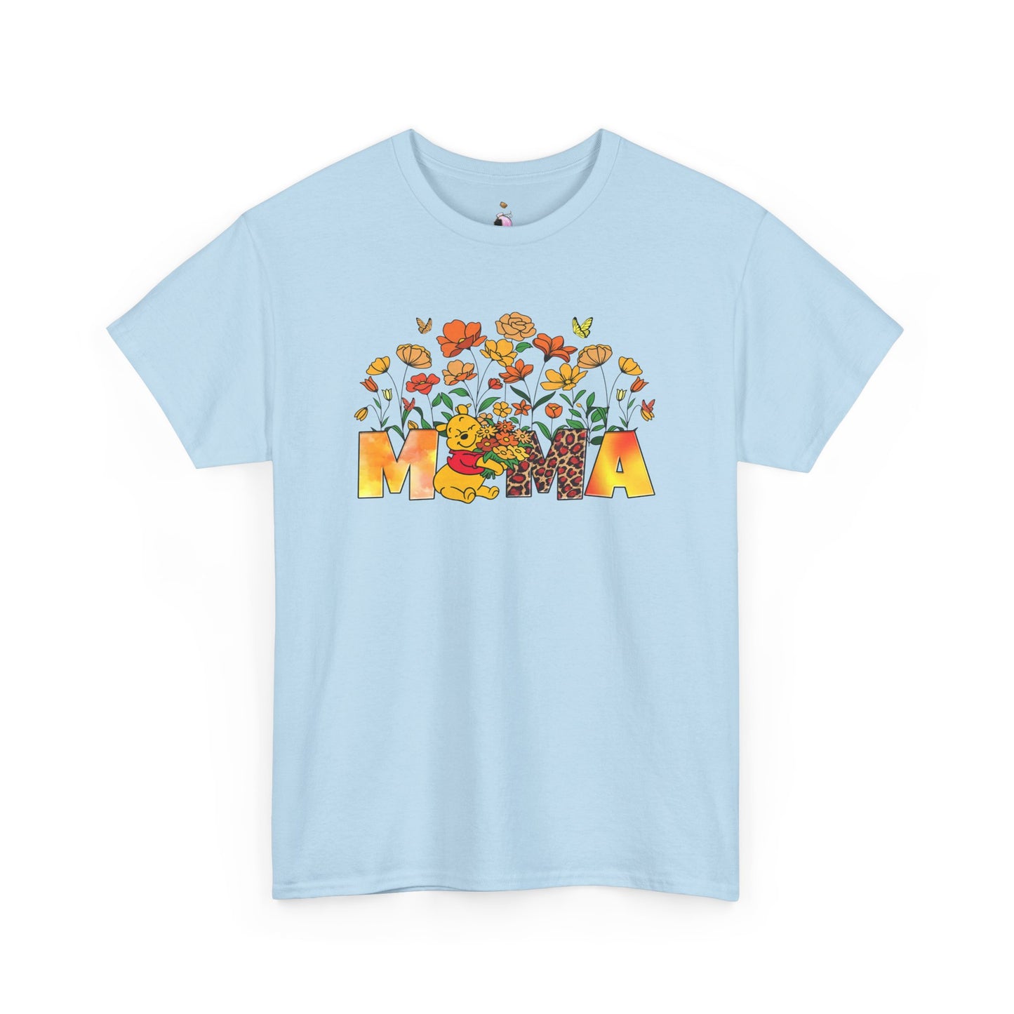 Pooh Floral Mama   - Unisex Heavy Cotton Tee