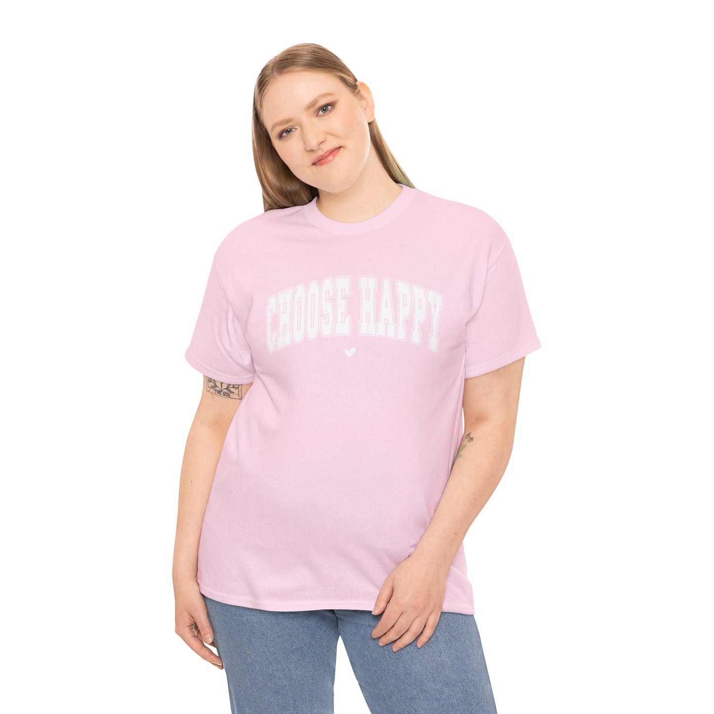 Choose Happy - Unisex Heavy Cotton Tee