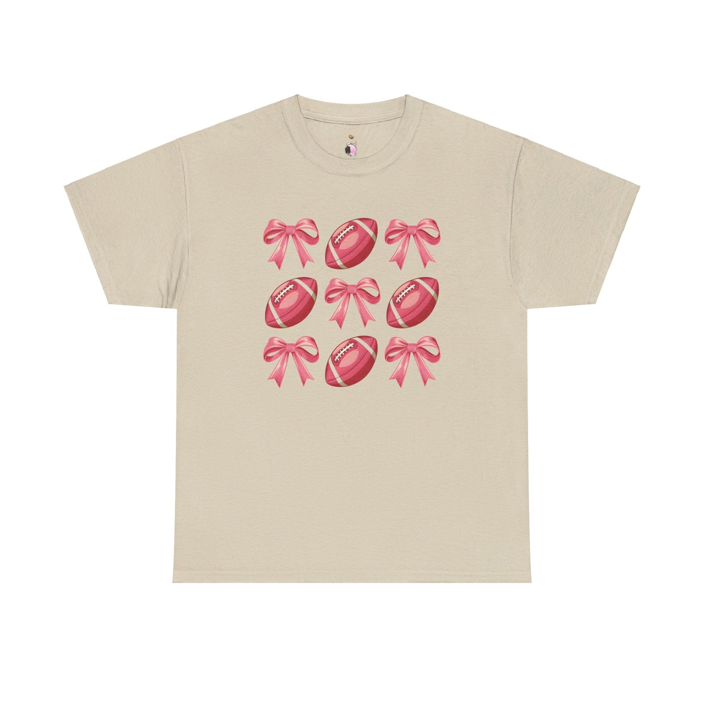 Pink Footballs and Bows Coquette Shirt