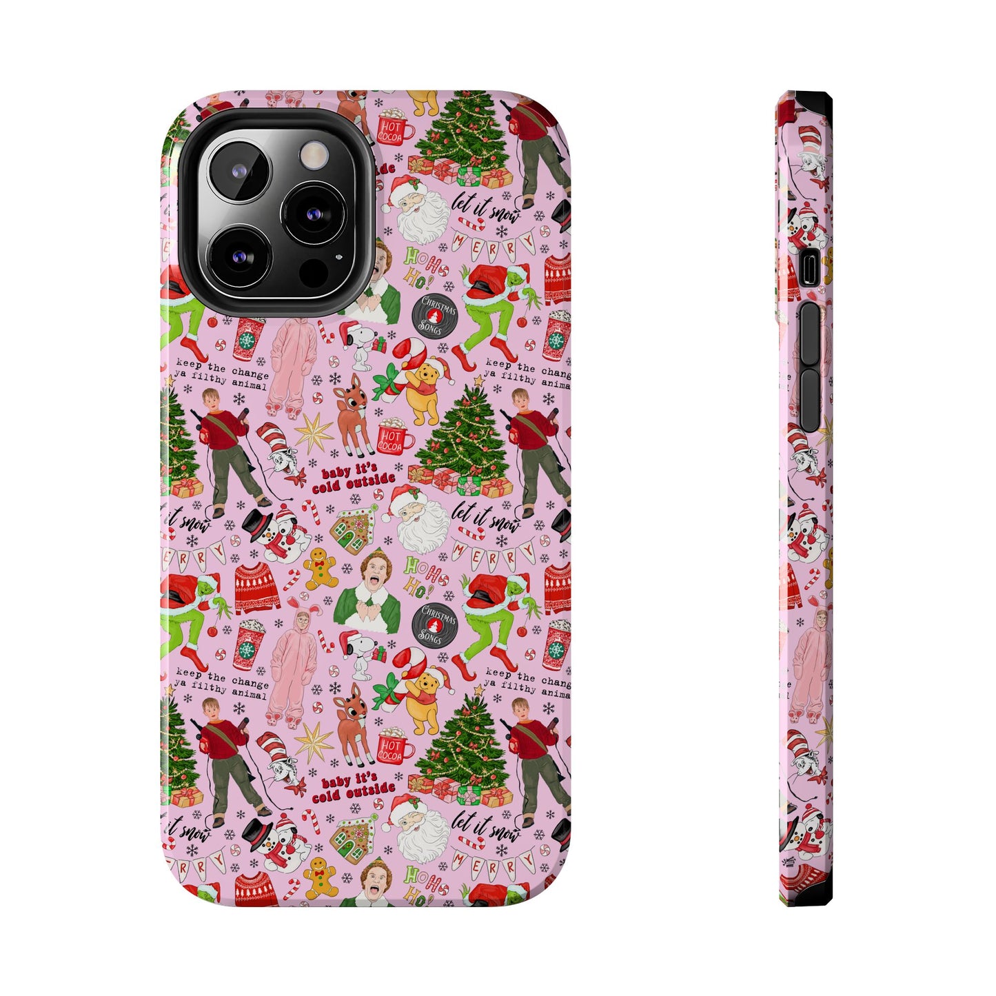 Pink Classic Christmas Movies  -  Tough Phone Cases