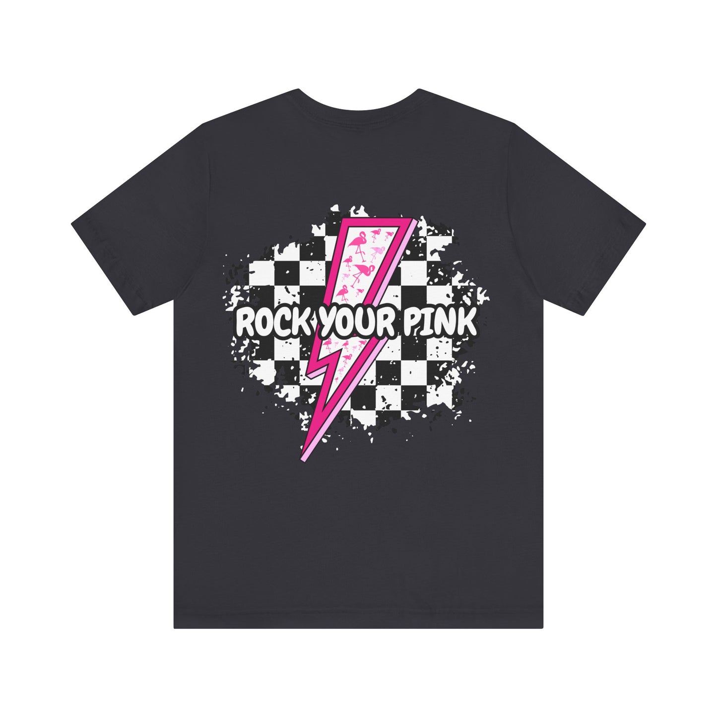 Checkered Rock Your Pink - Unisex Tee