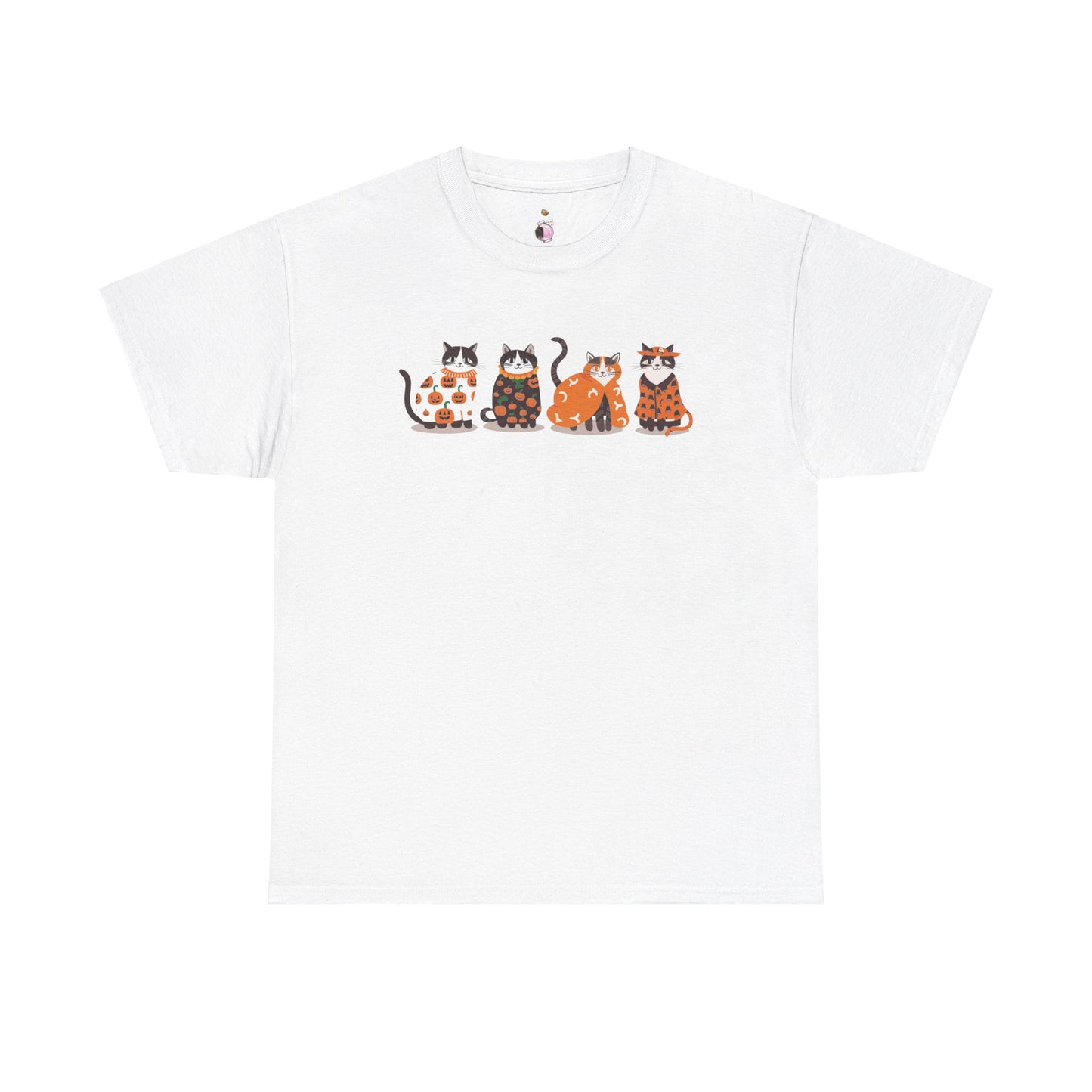 Halloween Kitties - Unisex Heavy Cotton Tee