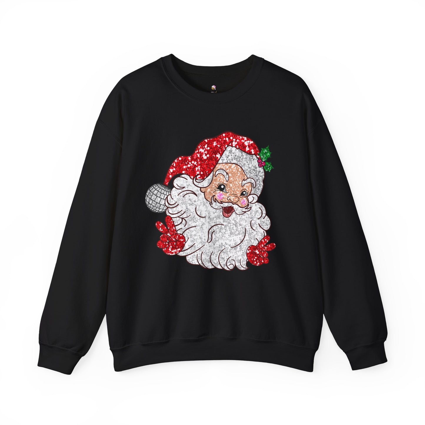 Sparkle Santa Christmas Sweatshirt