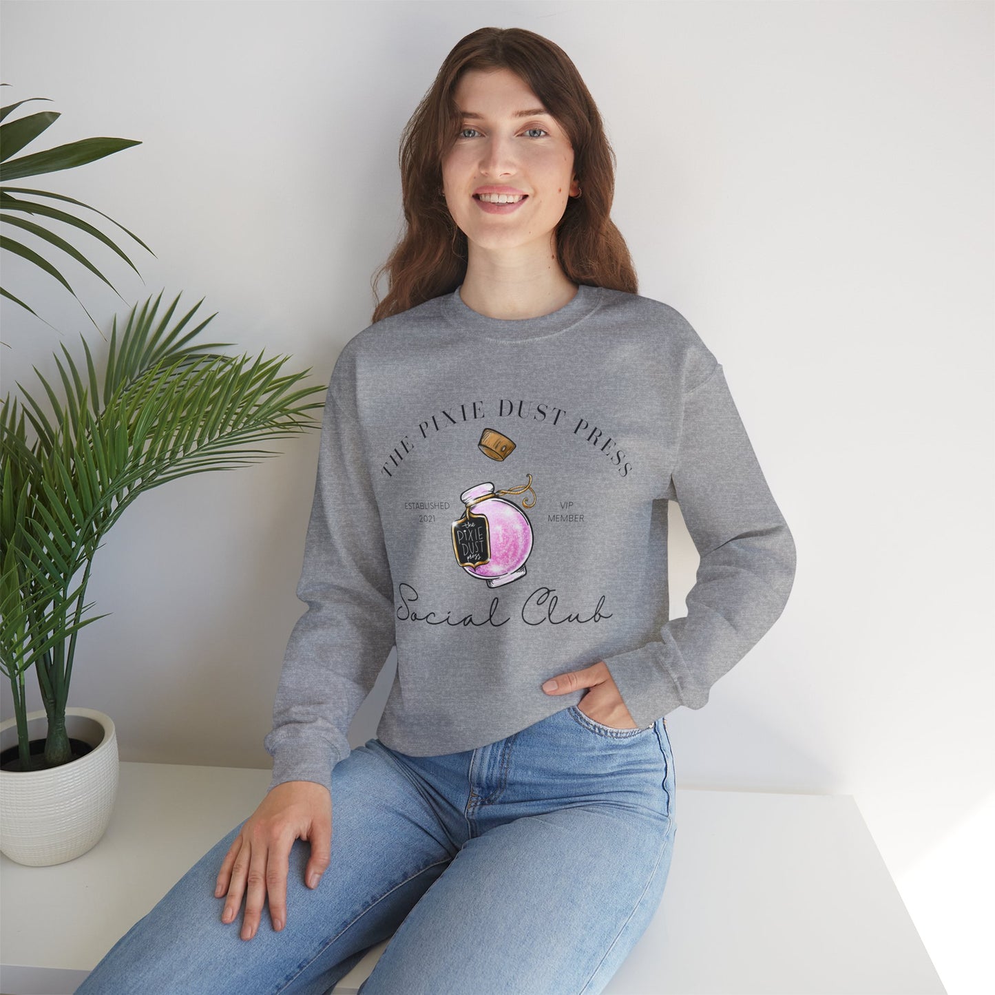 The Pixie Dust Press Social Club  -  Unisex Heavy Blend™ Crewneck Sweatshirt