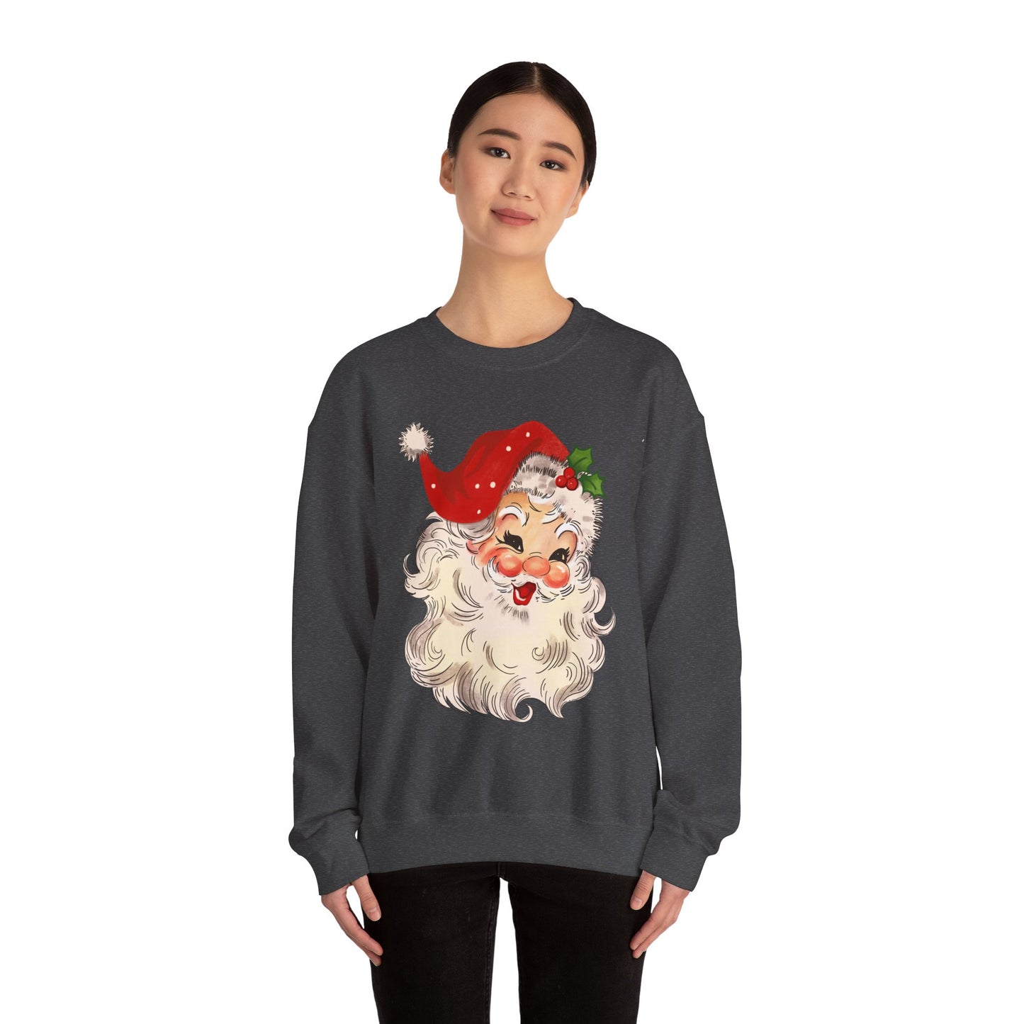 Blushing Santa Christmas Sweatshirt