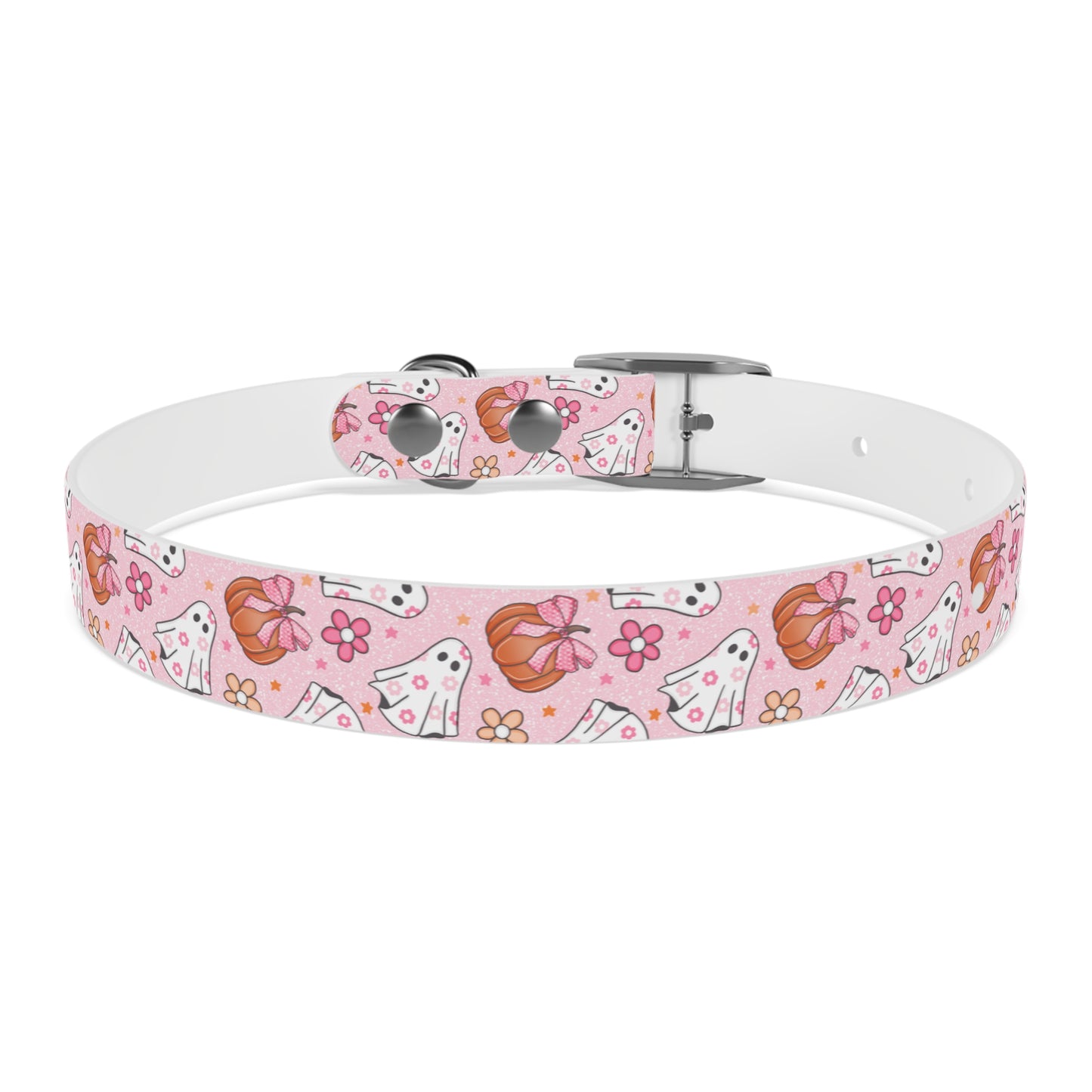 Pink Ghost  - Dog Collar